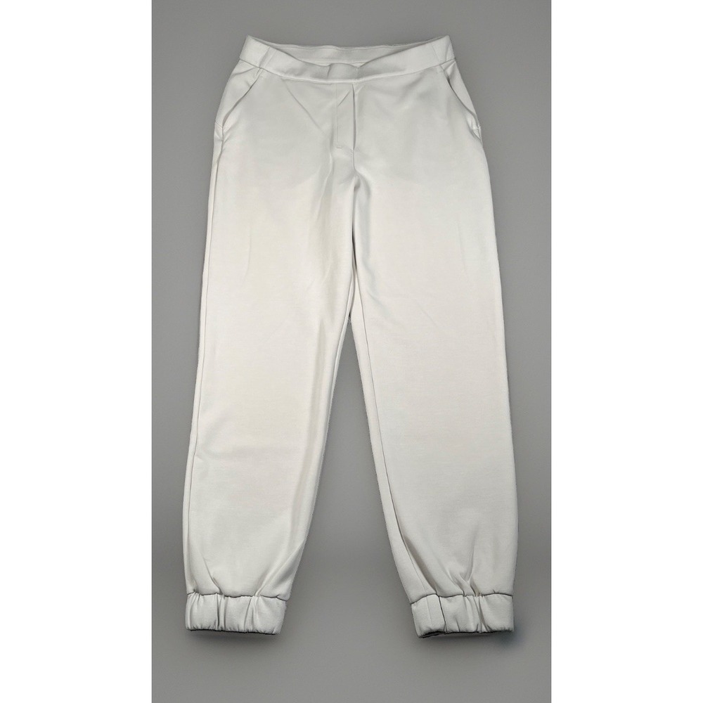 Lululemon Stretch High-Rise Jogger 7/8 Length Bone White Pants Womens 10 LW5DPTS
